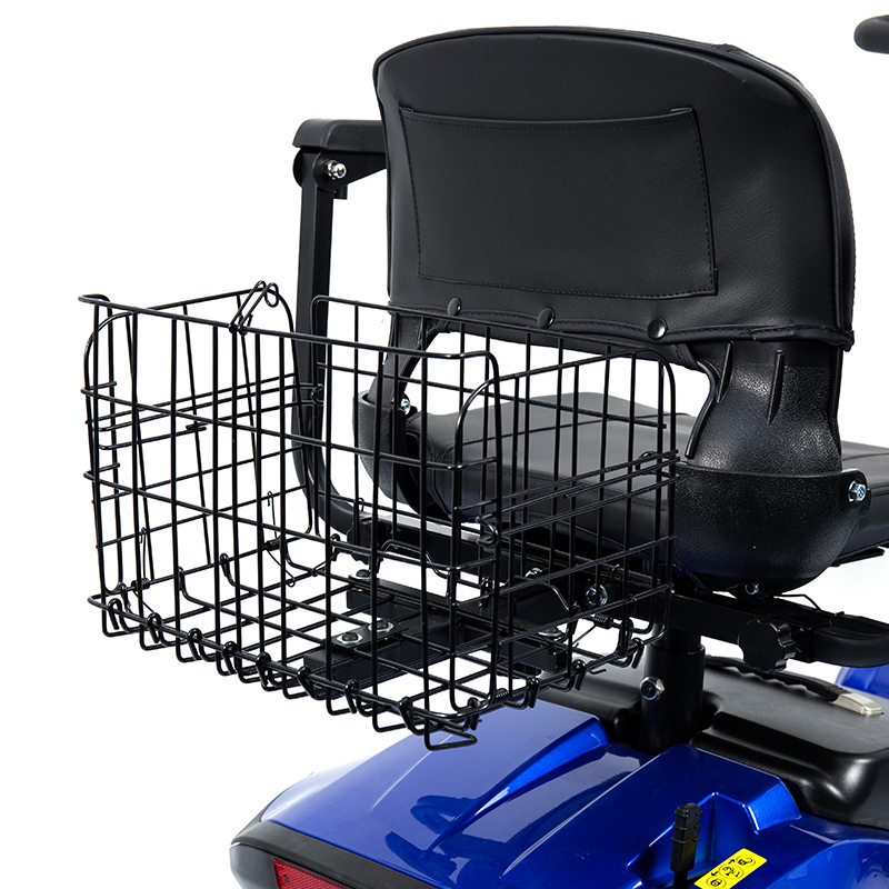 YL-09B สกู๊ตเตอร์เคลื่อนที่น้ำหนักเบาแบบพับได้ 4 ล้อพร้อมตะกร้า