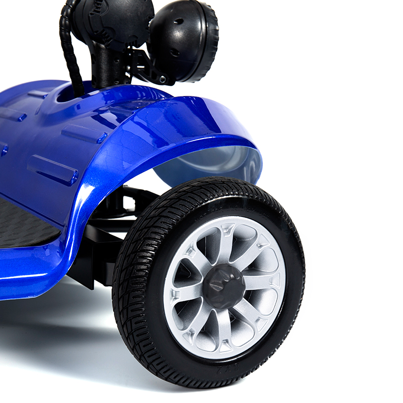 YL-09B สกู๊ตเตอร์เคลื่อนที่น้ำหนักเบาแบบพับได้ 4 ล้อพร้อมตะกร้า