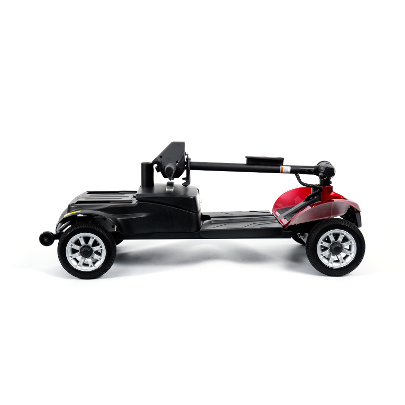 YL-02 สกู๊ตเตอร์เคลื่อนที่ 4 ล้อน้ำหนักเบาสำหรับผู้สูงอายุ พร้อมเบาะนั่งหมุนได้ 360°