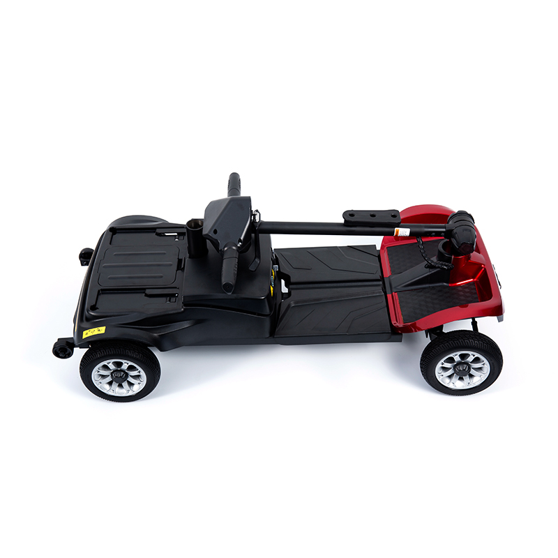 YL-02 สกู๊ตเตอร์เคลื่อนที่ 4 ล้อน้ำหนักเบาสำหรับผู้สูงอายุ พร้อมเบาะนั่งหมุนได้ 360°