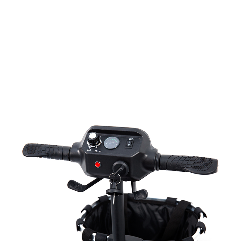 YL-02 สกู๊ตเตอร์เคลื่อนที่ 4 ล้อน้ำหนักเบาสำหรับผู้สูงอายุ พร้อมเบาะนั่งหมุนได้ 360°