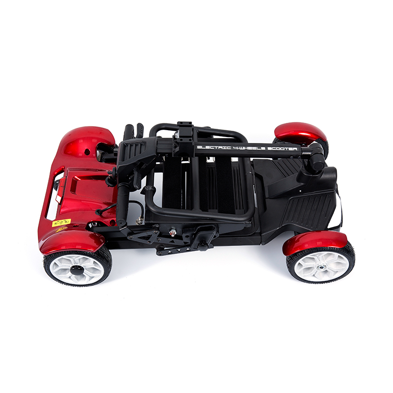 YL-211 สกู๊ตเตอร์ไฟฟ้าท่องเที่ยว 4 ล้อสำหรับผู้สูงอายุพร้อมไฟหน้า LED ตะกร้า