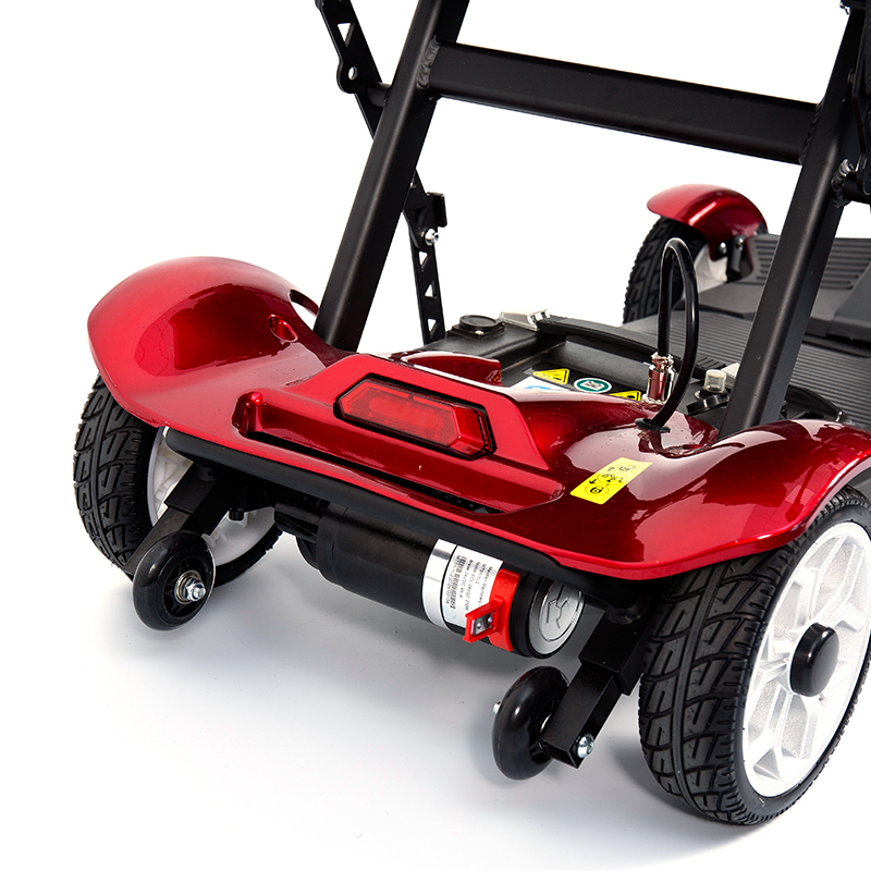 YL-211 สกู๊ตเตอร์ไฟฟ้าท่องเที่ยว 4 ล้อสำหรับผู้สูงอายุพร้อมไฟหน้า LED ตะกร้า