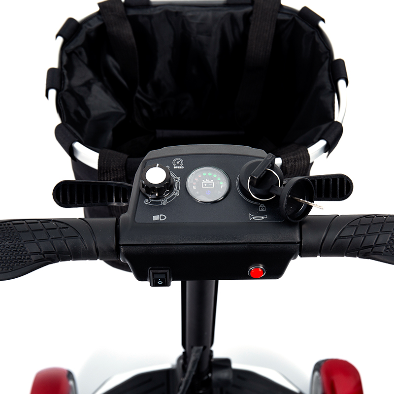 YL-211 สกู๊ตเตอร์ไฟฟ้าท่องเที่ยว 4 ล้อสำหรับผู้สูงอายุพร้อมไฟหน้า LED ตะกร้า