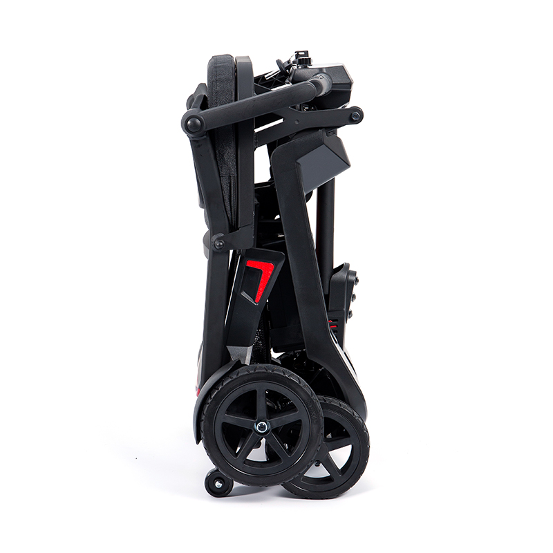 YL-985S 4 ล้อน้ำหนักเบาแบบพกพาพับได้เดินทางสกู๊ตเตอร์ไฟฟ้าขับเคลื่อน