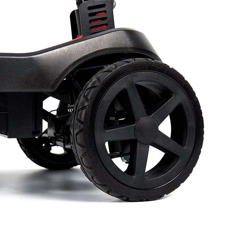 YL-985S 4 ล้อน้ำหนักเบาแบบพกพาพับได้เดินทางสกู๊ตเตอร์ไฟฟ้าขับเคลื่อน