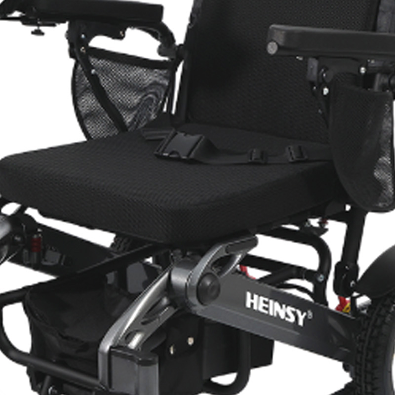 YL-9001 อลูมิเนียมอัลลอยด์คู่มือพับไฟฟ้ารถเข็น